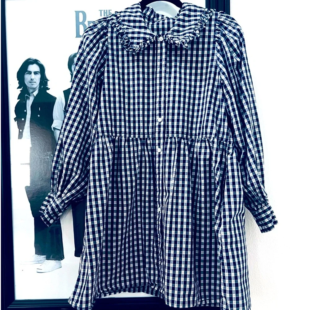 Black and white gingham dress - Picture 1 of 4